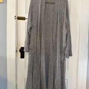 Torrid Gray Maxi Cardigan Sweater